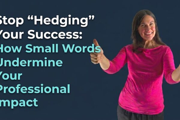 Discover how common hedging phrases like “just”, “a bit”, and “maybe” can undermine your authority in the workplace. Learn to communicate assertively and boost your professional impact.